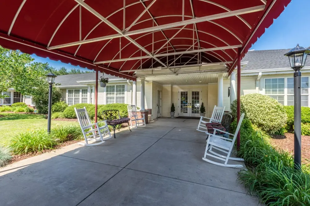 Outdoor Entrance at American House Johnson City